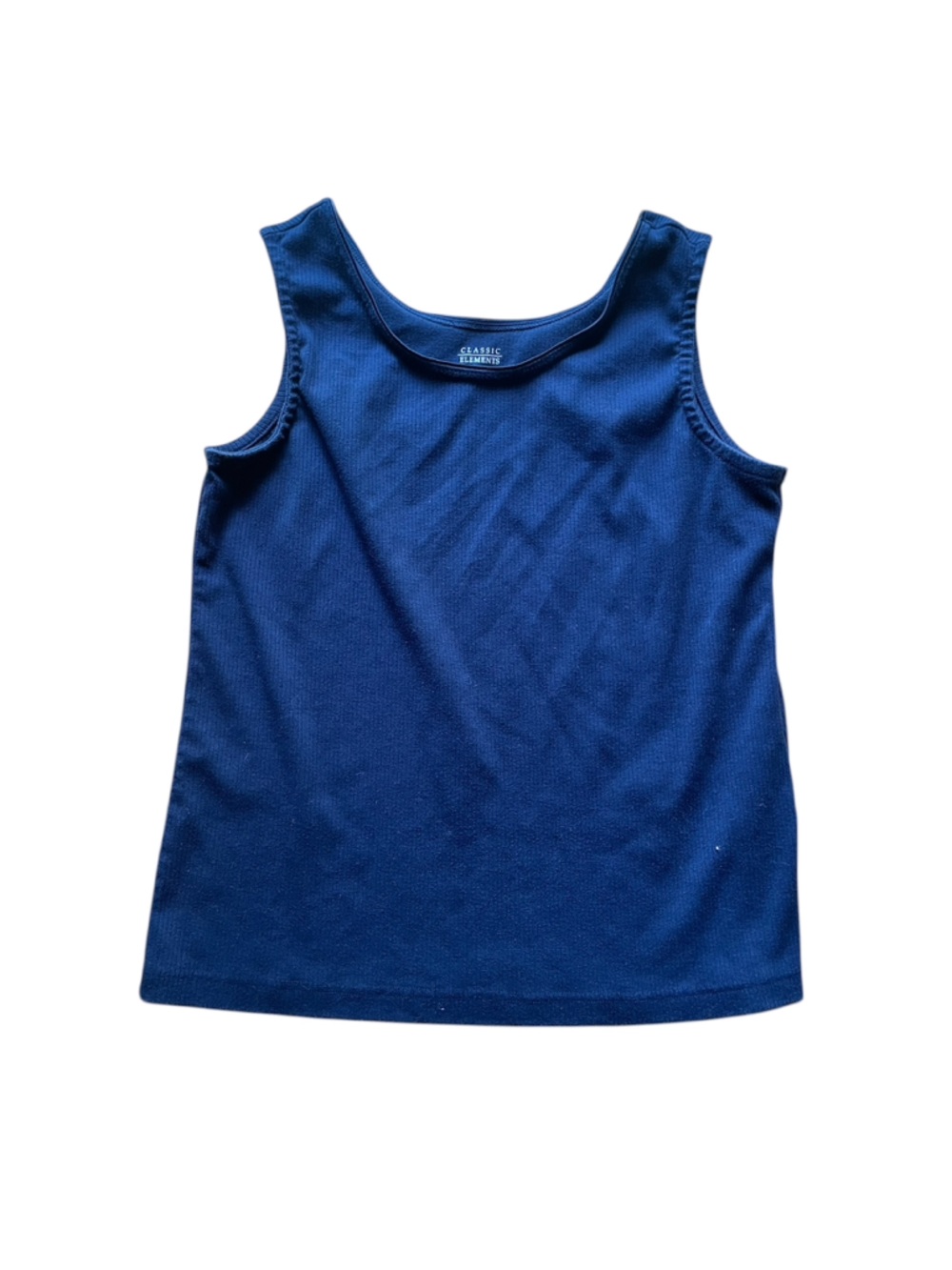 Classic Elements women’s navy blue tank top cotton/polyester large
